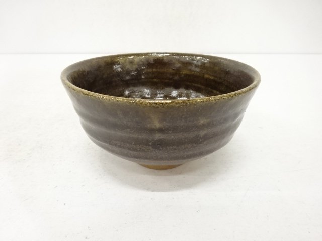 JAPANESE TEA CEREMONY / TEA BOWL CHAWAN / ASH GLAZE / ARTISAN WORK 